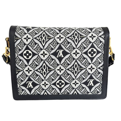 Louis Vuitton Dauphine MM Monogram Jacquard Black Shoulder Bag