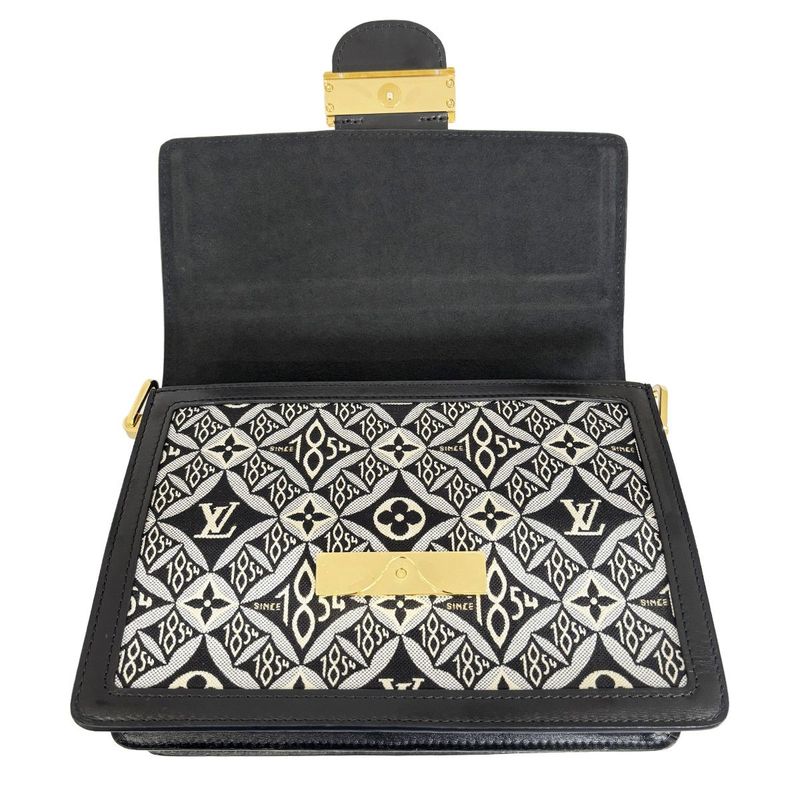 Louis Vuitton Dauphine MM Monogram Jacquard Black Shoulder Bag