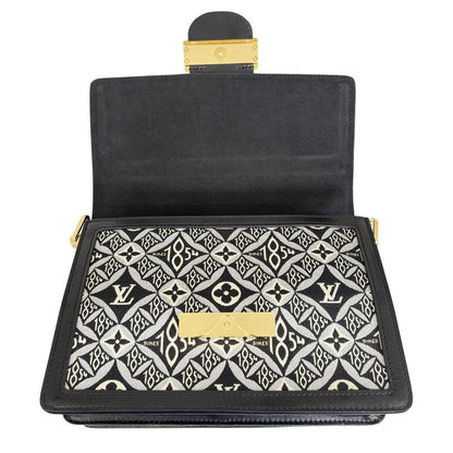 Louis Vuitton Dauphine MM Monogram Jacquard Black Shoulder Bag