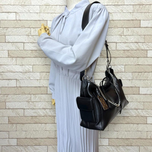 Louis Vuitton Carryall Cargo Vibe PM Shoulder Bag M24861 Black Ladies Louis