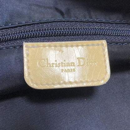 DIOR Christian Dior Shoulder Bag Trotter Blue And Ivory Leather