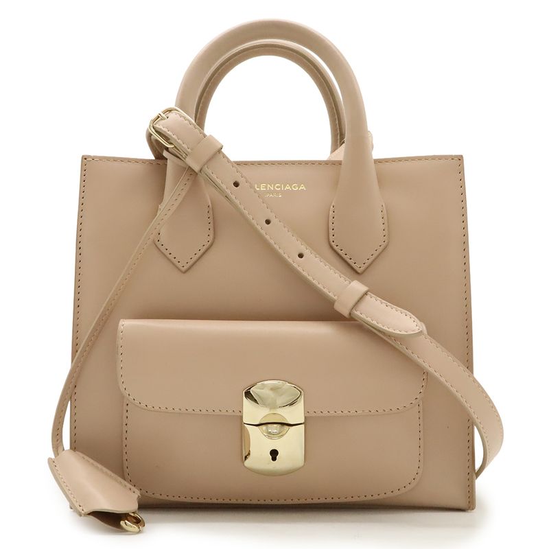 Balenciaga Padlock Mini All Afternoon Handbag 2WAY Shoulder Bag Crossbody