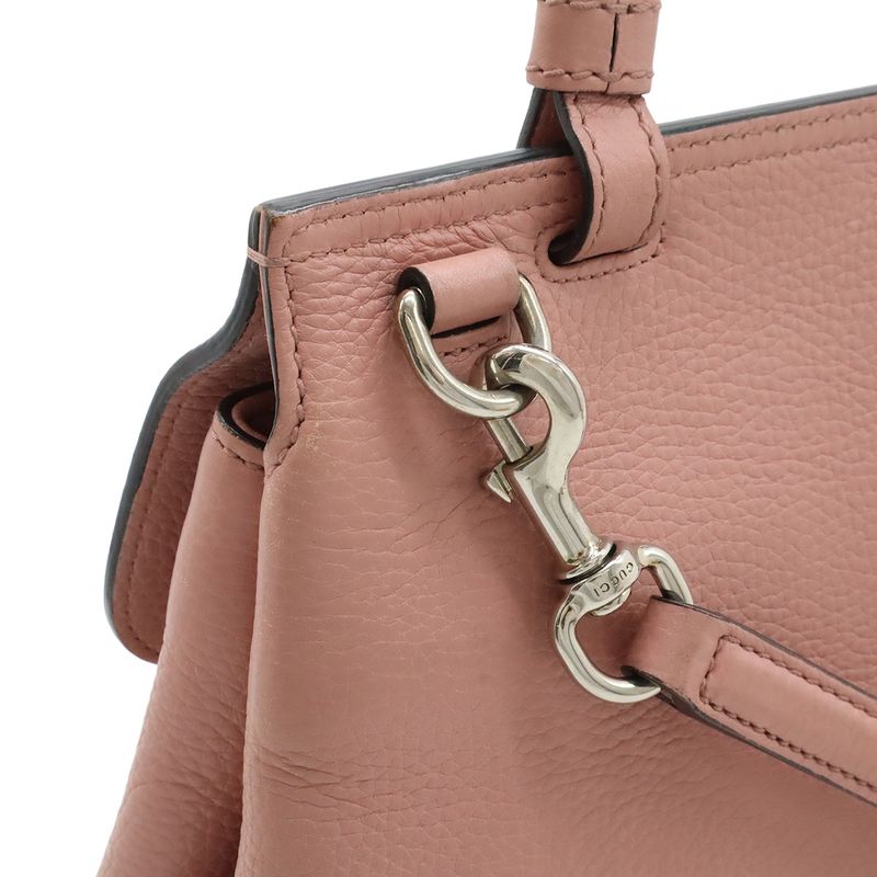 Gucci Bamboo Daily Top Handle Bag Handbag Mini Bag 2WAY Shoulder Bag Leather