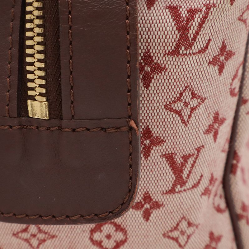 Louis Vuitton Monogram Mini Josephine PM Handbag Mini Boston Canvas Leather