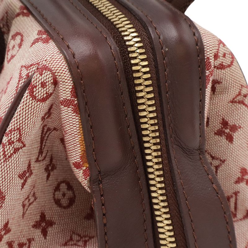 Louis Vuitton Monogram Mini Josephine PM Handbag Mini Boston Canvas Leather