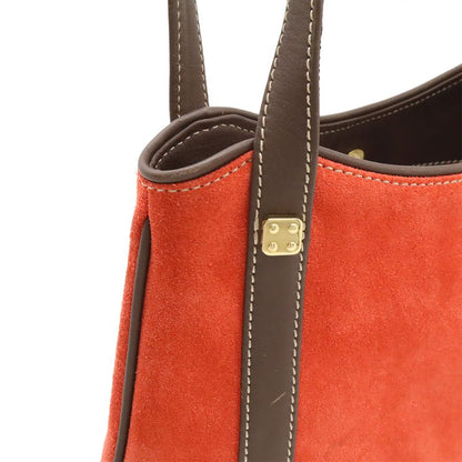 Loewe Anagram Handbag Mini Bag Shoulder Bag Suede Leather Poppy Red Mocha Brown