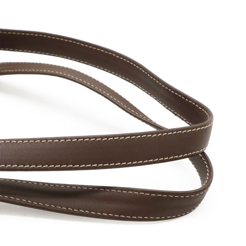 Loewe Anagram Handbag Mini Bag Shoulder Bag Suede Leather Poppy Red Mocha Brown