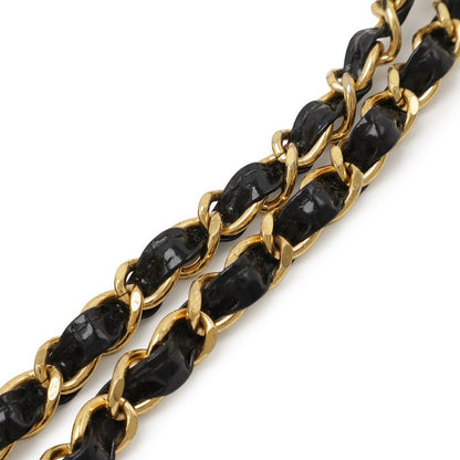 Chanel Matelasse Chain Bag Shoulder Bag Mini Bag Enamel Patent Leather Black