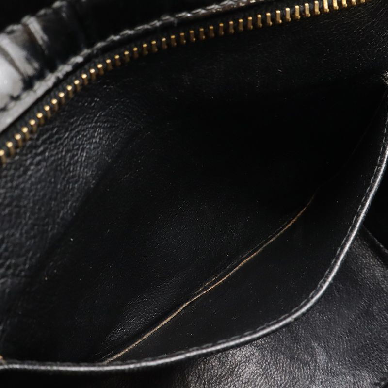 Chanel Matelasse Chain Bag Shoulder Bag Mini Bag Enamel Patent Leather Black