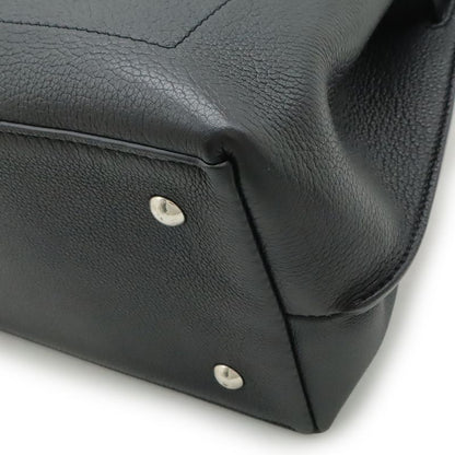 Louis Vuitton Lock Me Ever MM Handbag 2WAY Shoulder Bag Leather Noir Black