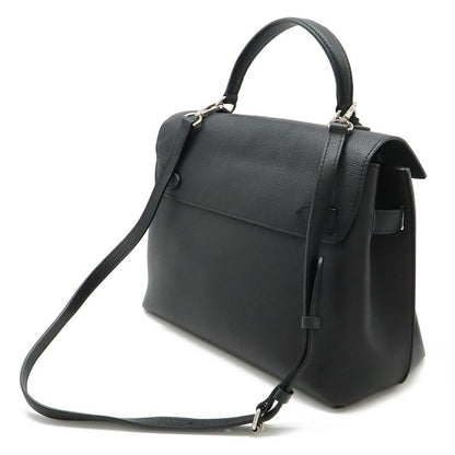 Louis Vuitton Lock Me Ever MM Handbag 2WAY Shoulder Bag Leather Noir Black