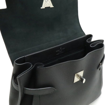 Louis Vuitton Lock Me Ever MM Handbag 2WAY Shoulder Bag Leather Noir Black