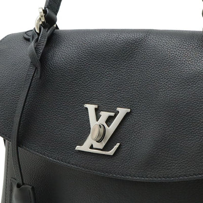 Louis Vuitton Lock Me Ever MM Handbag 2WAY Shoulder Bag Leather Noir Black