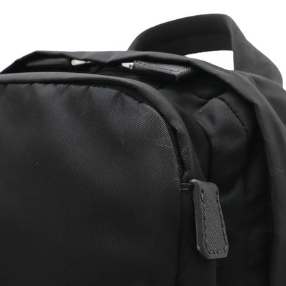 Prada Body Bag Shoulder Bag Crossbody Tessuto Nylon Leather NERO Black Silver