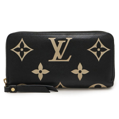 Louis Vuitton Monogram Empreinte Zippy Wallet Round Zipper Long Wallet Bicolor