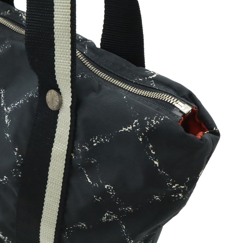 Chanel Travel Line Dog Carrier Pet Carry Tote Bag Dog Cat Pet Nylon Black Red