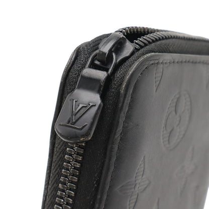 Louis Vuitton Monogram Shadow Zippy Wallet Vertical Round Zipper Long Wallet
