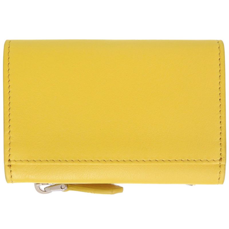 Prada Leather Yellow Coin Case Wallet Yellow 1325 Prada
