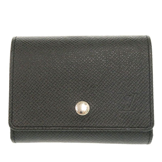 Louis Vuitton Portomone Sergei Taiga M32562 Ardoise Coin Case Bifold Wallet LV