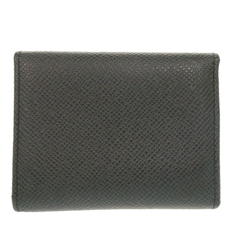 Louis Vuitton Portomone Sergei Taiga M32562 Ardoise Coin Case Bifold Wallet LV