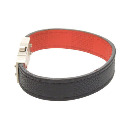 Louis Vuitton Reversible Damier Infini Black Red Bracelet 1228