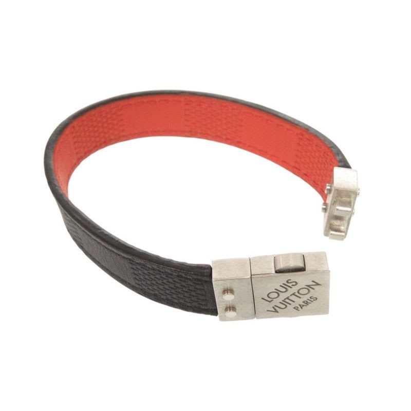 Louis Vuitton Reversible Damier Infini Black Red Bracelet 1228