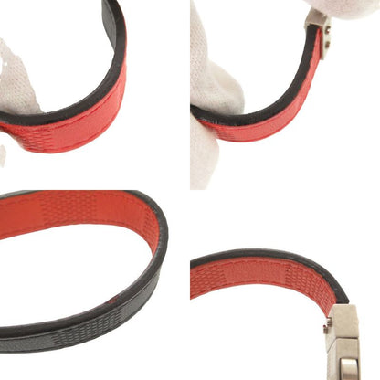 Louis Vuitton Reversible Damier Infini Black Red Bracelet 1228