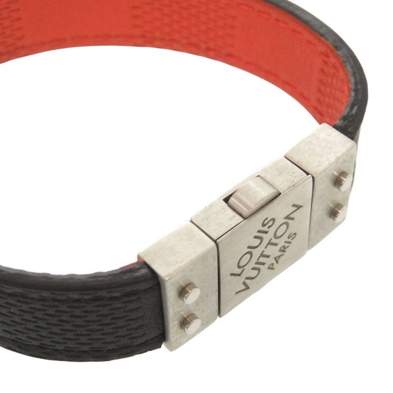 Louis Vuitton Reversible Damier Infini Black Red Bracelet 1228