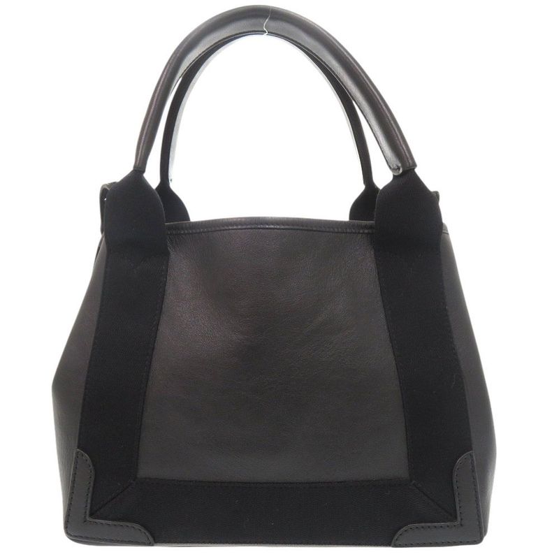 Balenciaga Navy Cabas XS Leather Black 2way Handbag Shoulder Bag Black 1294