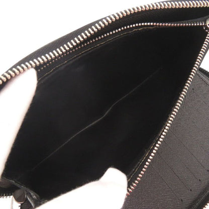 Louis Vuitton Zippy Wallet Vertical Damier Graphite N63095 Black Round Zipper