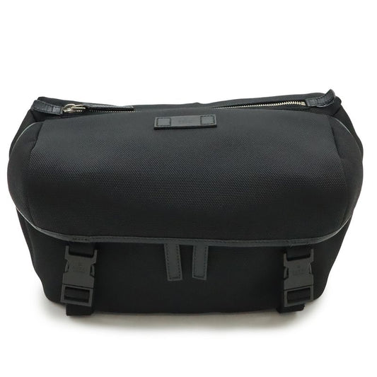 Gucci Sherry Line Body Bag Shoulder Bag Crossbody Nylon Canvas Leather Black