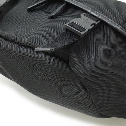 Gucci Sherry Line Body Bag Shoulder Bag Crossbody Nylon Canvas Leather Black
