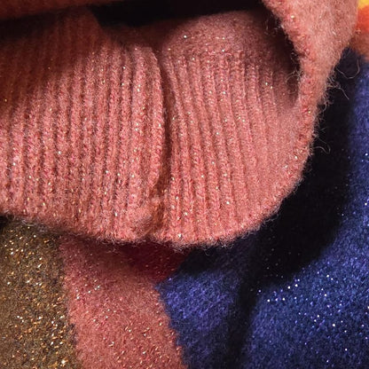 Bottega Veneta Dress Size 40 M Women - Red X Orange X Multi Crew Neck Short