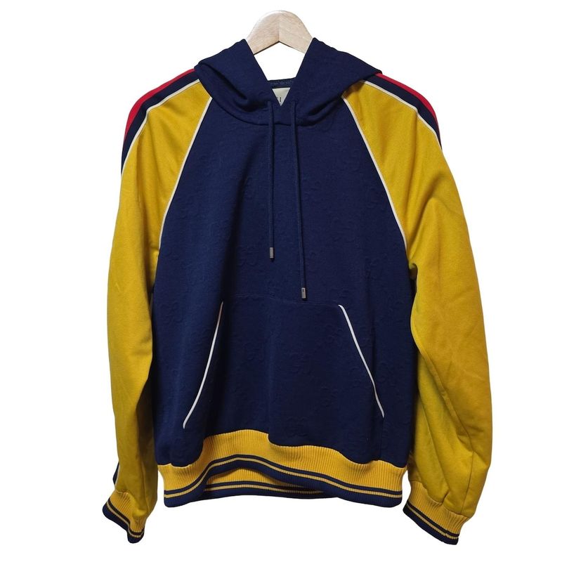 Gucci Hoodie Size S Men's - 676100 Xjdvw Navy X Yellow X Red Long Sleeve
