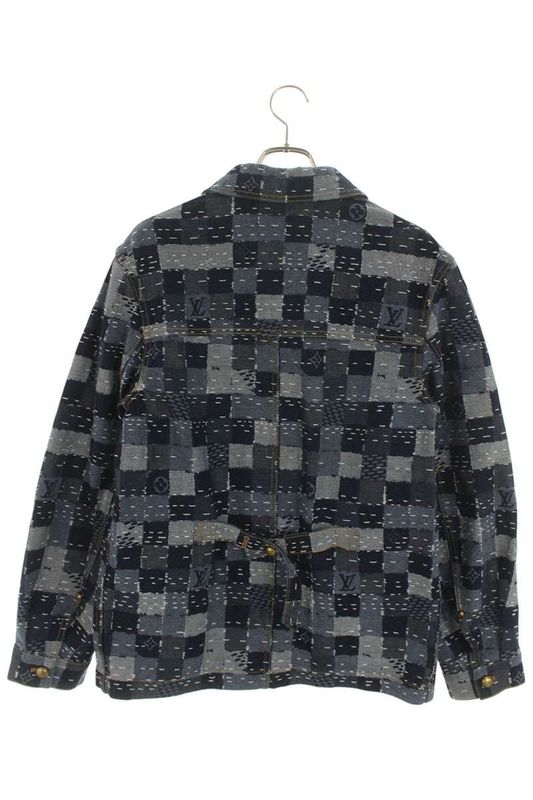 Louis Vuitton Rm252m WIO Hta80w Reconstructed All Over Denim Jacket Men 46