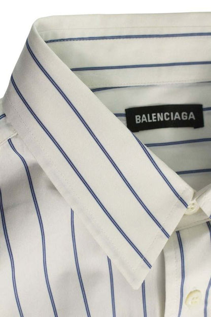 Balenciaga 534326 Tbm13 Striped Long Sleeve Shirt Men 37