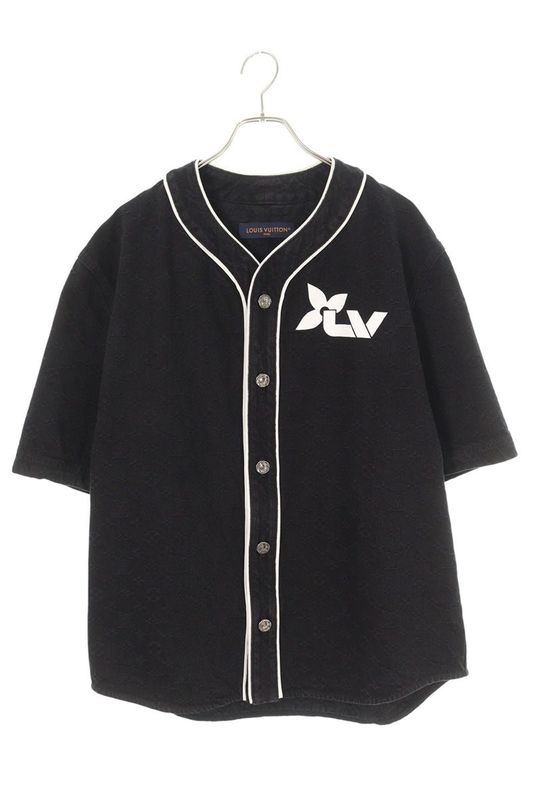 Louis Vuitton 23AW Rm232m UZD Hps12w Monogram Short Sleeve Denim Short Sleeve
