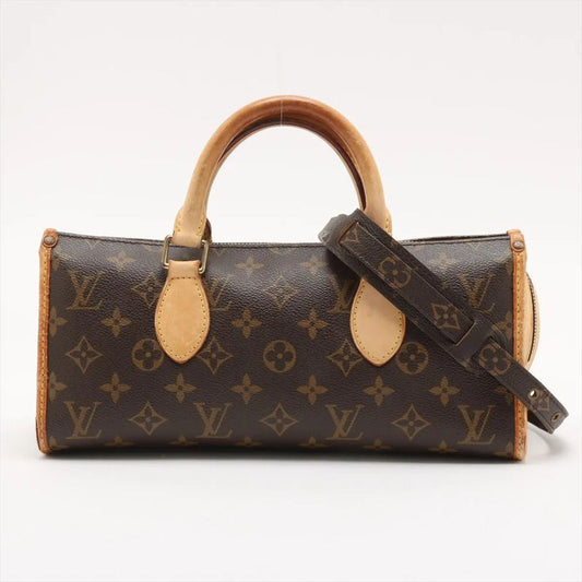 Louis Vuitton Monogram Popincourt M40009 Leather 2WAY Handbag Crossbody