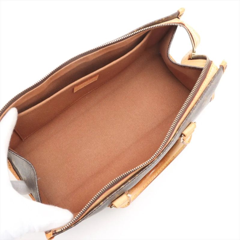 Louis Vuitton Monogram Popincourt M40009 Leather 2WAY Handbag Crossbody