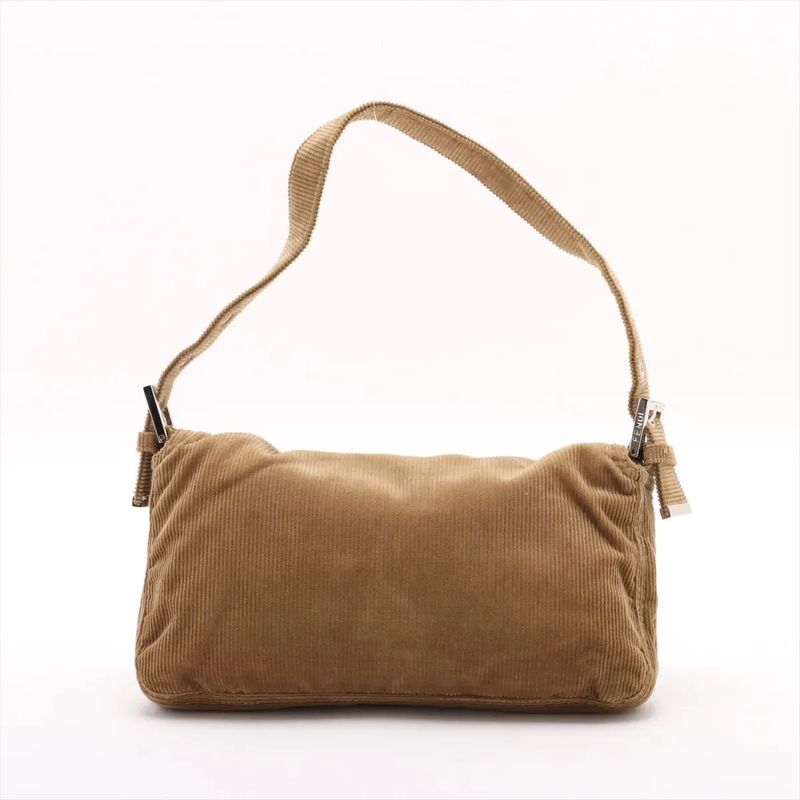 Fendi Mamma Bucket Corduroy One Shoulder Bag Shoulder Hand Brown Women's MMM