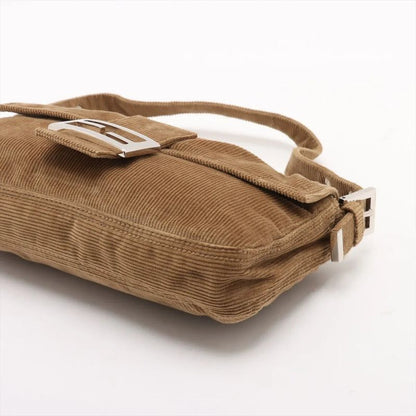 Fendi Mamma Bucket Corduroy One Shoulder Bag Shoulder Hand Brown Women's MMM