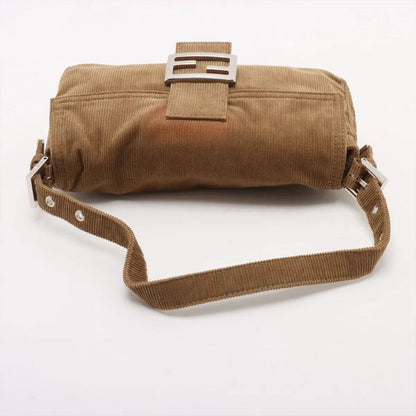 Fendi Mamma Bucket Corduroy One Shoulder Bag Shoulder Hand Brown Women's MMM