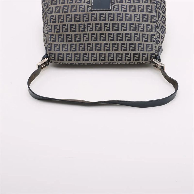 Fendi Zucchino Mamma Bucket Leather One Shoulder Bag Shoulder Hand Genuine