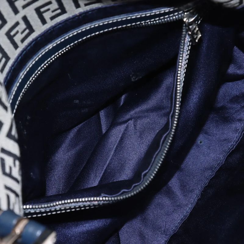 Fendi Zucchino Mamma Bucket Leather One Shoulder Bag Shoulder Hand Genuine