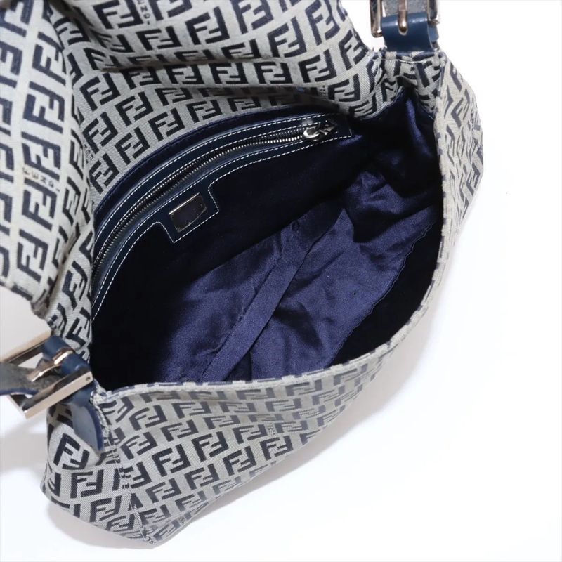 Fendi Zucchino Mamma Bucket Leather One Shoulder Bag Shoulder Hand Genuine