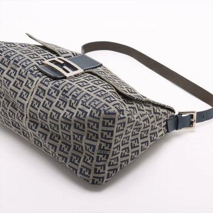 Fendi Zucchino Mamma Bucket Leather One Shoulder Bag Shoulder Hand Genuine