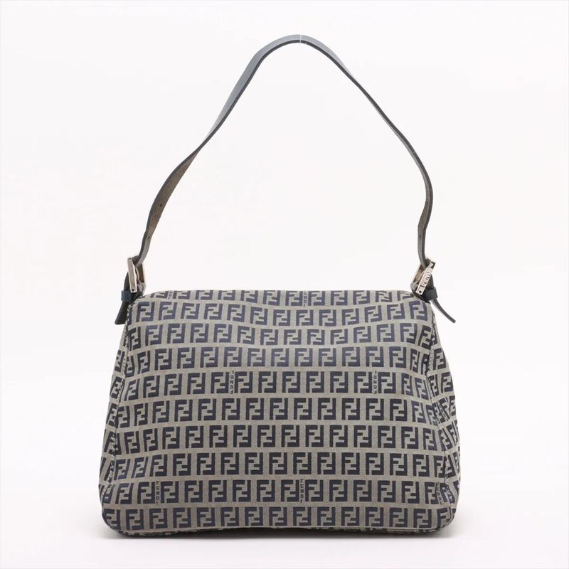 Fendi Zucchino Mamma Bucket Leather One Shoulder Bag Shoulder Hand Genuine