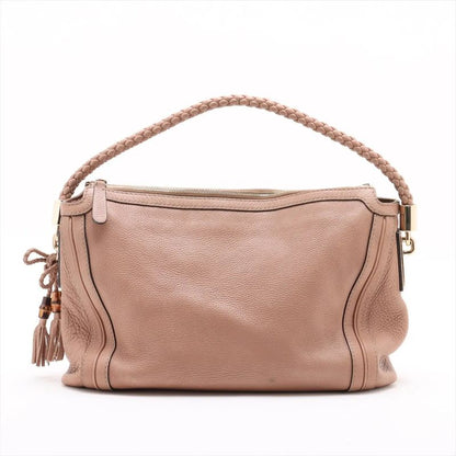 Gucci Bamboo Bella Hobo 269949 Leather Shoulder Bag Shoulder Hand Genuine