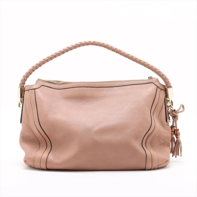 Gucci Bamboo Bella Hobo 269949 Leather Shoulder Bag Shoulder Hand Genuine