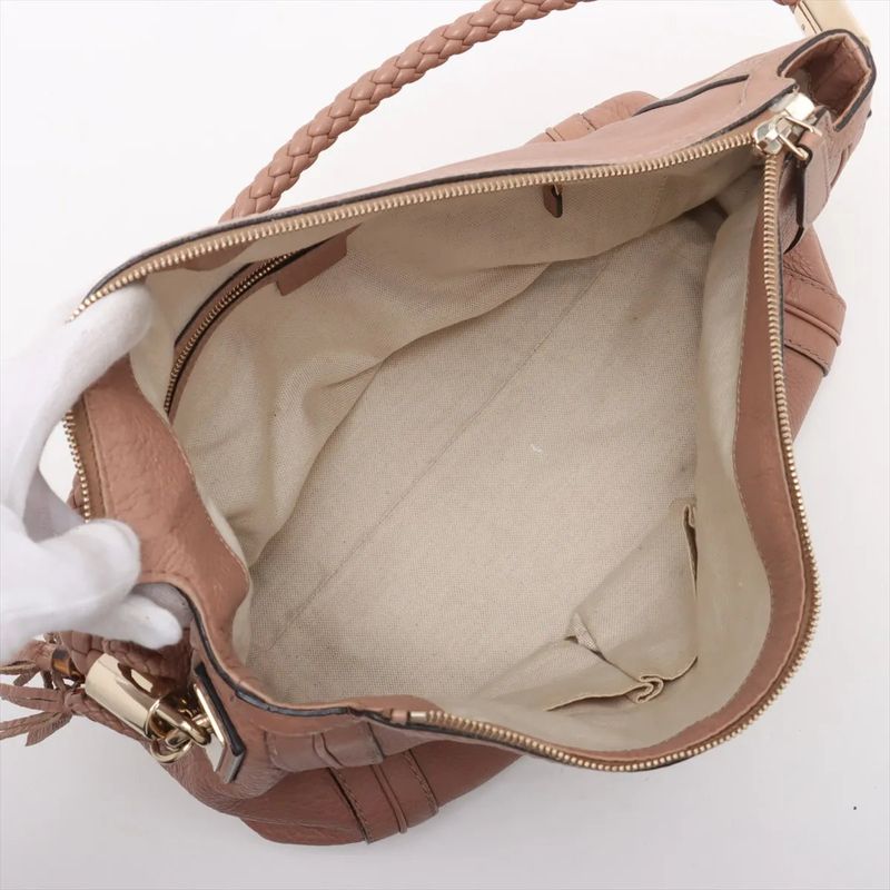 Gucci Bamboo Bella Hobo 269949 Leather Shoulder Bag Shoulder Hand Genuine